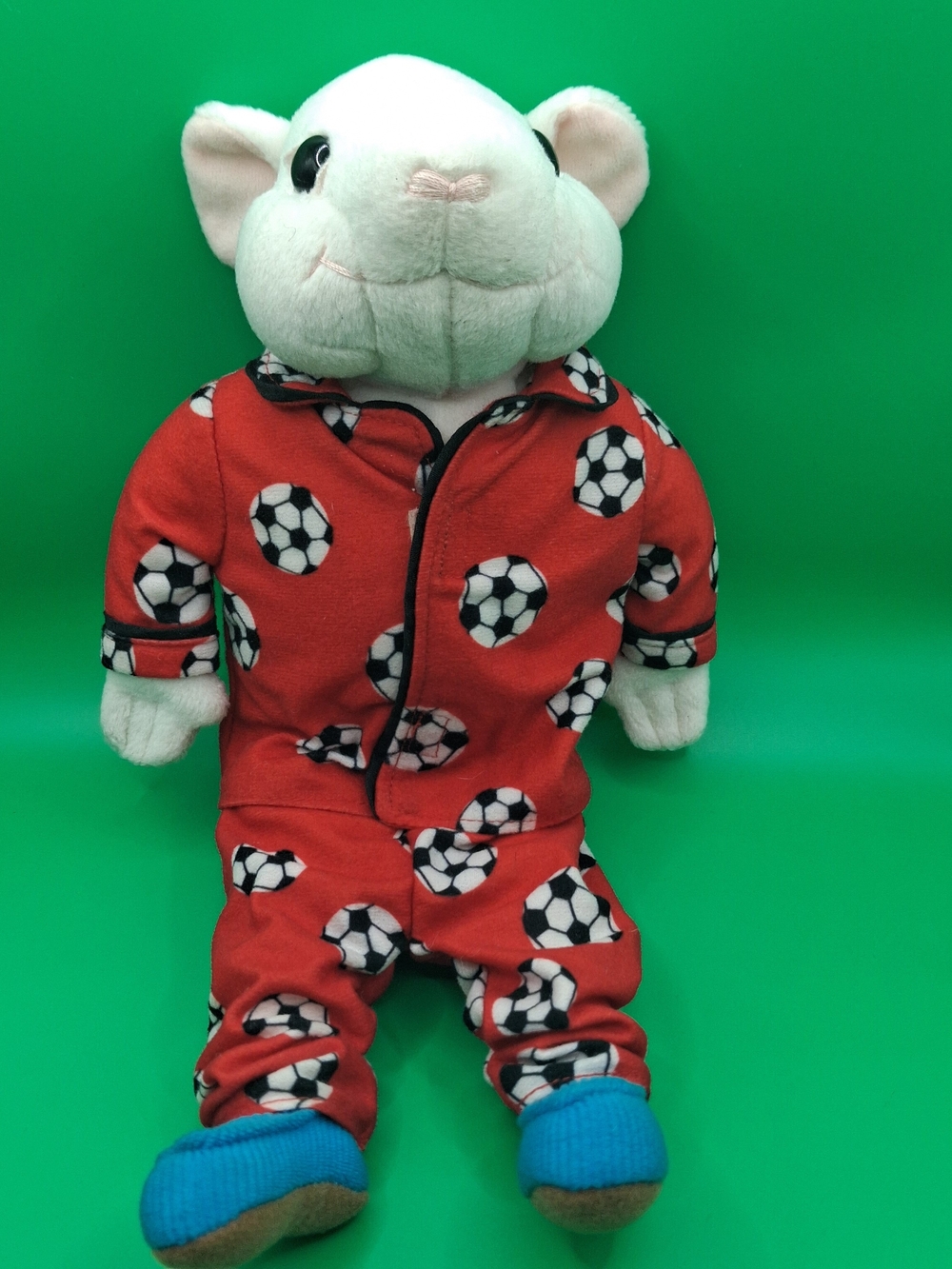 Hasbro Stuart Little 2 Plush Doll With Red Soccer Ball Print Pajamas